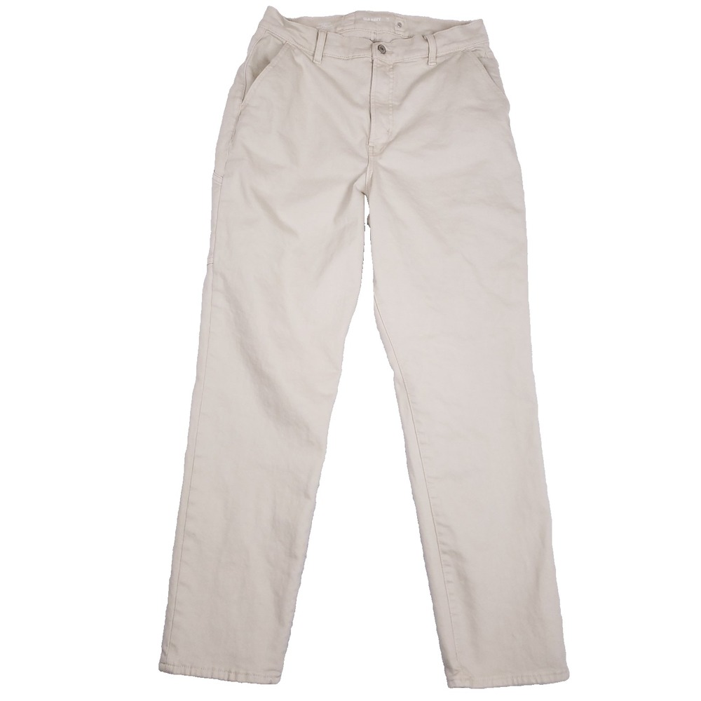 Old Navy Pants Sky‎ Hi Straight Size 14 Tall Khaki Curvy Neutral Minimalist